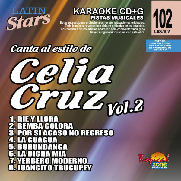 Celia Cruz Vol. 2 LAS 102 Karaoke Lovers