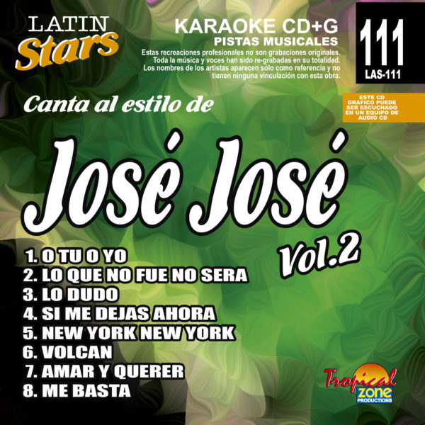 Jose Jose Vol.2 LAS 111 Karaoke Lovers