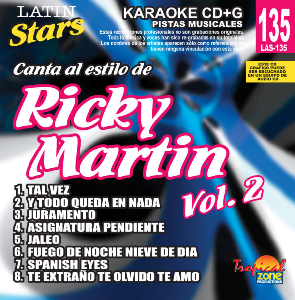 Ricky Martin Vol. 2 LAS 135 Karaoke Lovers