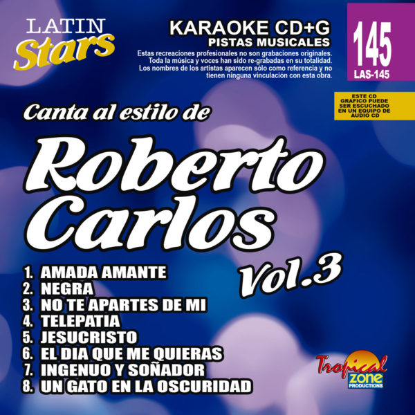 Roberto Carlos Vol. 3 LAS 145 Karaoke Lovers