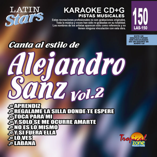 Alejandro Sans Vol. 2 LAS 150 Karaoke Lovers