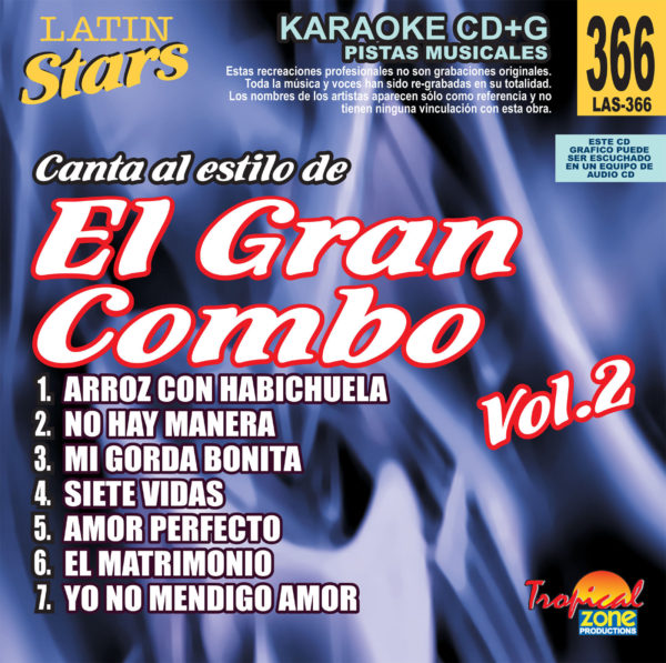 El Gran Combo Vol. 2 LAS 155 Karaoke Lovers