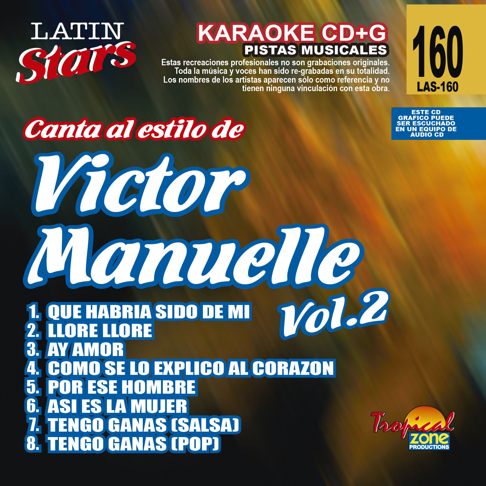 Victor Manuelle Vol. 2 LAS 160 - KARAOKE LOVERS MIAMI FL