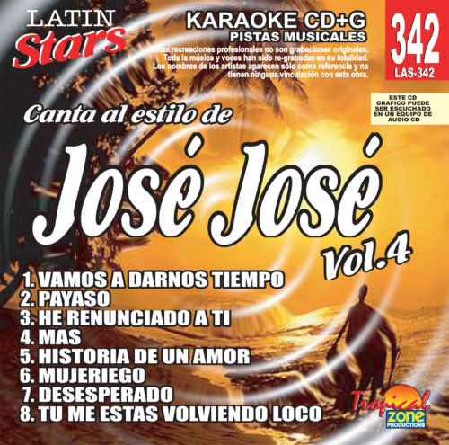 Jose Jose Vol. 4 LAS 342 Karaoke Lovers