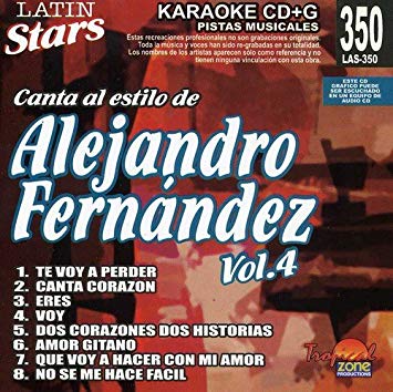 Alejandro Fernandez Vol. 4 LAS 350 Karaoke Lovers