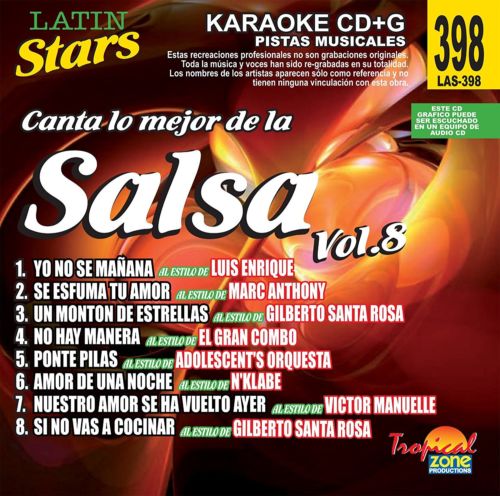 Salsa Vol. 8 LAS 398 Karaoke Lovers