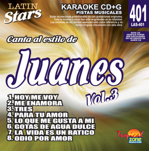 Juanes Vol. 3 LAS 401 Karaoke Lovers