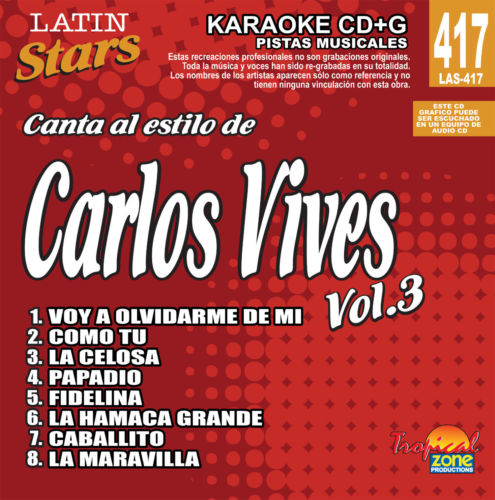 Carlos Vives Vol. 3 LAS 417 Karaoke Lovers