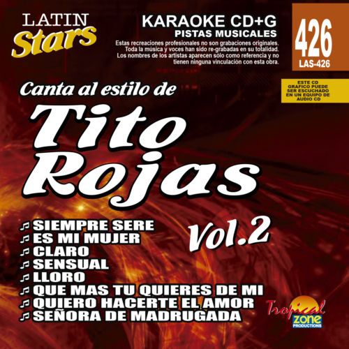 Tito Rojas Vol. 2 LAS 426 Karaoke Lovers