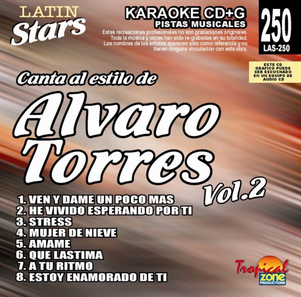 Alvaro Torres Vol. 2 LAS 250 Karaoke Lovers