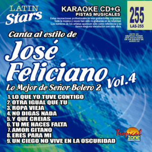 Jose Feliciano Vol. 4 LAS 255 Karaoke Lovers