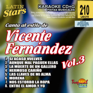 Vicente Fernandez Vol. 3 LAS 210 Karaoke Lovers