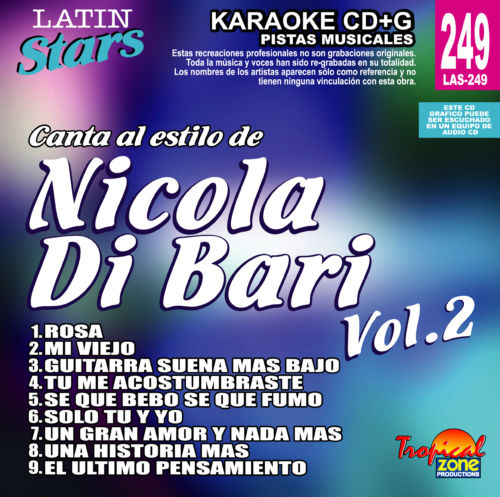 Nicola Di Bari Vol. 2 LAS 249 Karaoke Lovers