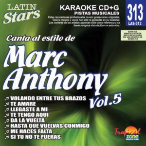 Marc Anthony Vol. 5 LAS 313 Karaoke Lovers