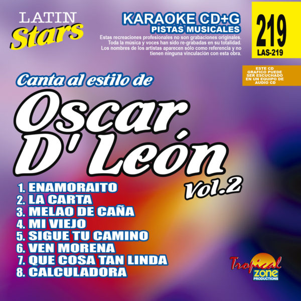 Oscar D' Leon Vol. 2 LAS 219 Karaoke Lovers