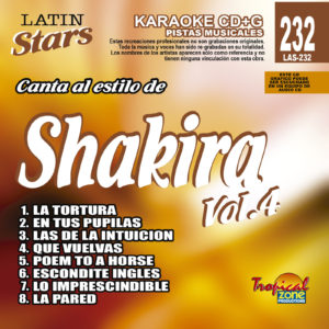 Shakira Vol. 4 LAS 232 Karaoke Lovers