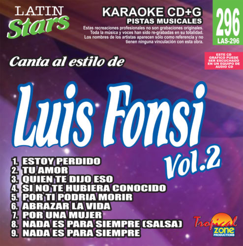 Luis Fonsi Vol. 2 LAS 296 Karaoke Lovers