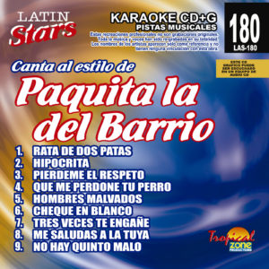 Paquita La Del Barrio LAS 180 Karaoke Lovers