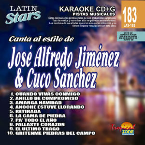 Jose Alfredo Jimenez & Cuco Sanchez LAS 183 Karaoke Lovers