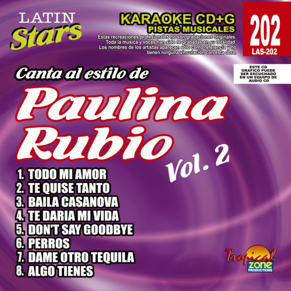 Paulina Rubio Vol. 2 LAS 202 Karaoke Lovers