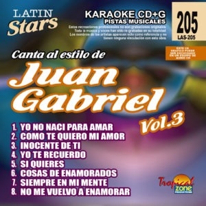 Juan Gabriel Vol. 3 LAS 205 Karaoke Lovers